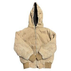 Polar King by Key Kids Canvas Jacket – XS – Tan Workwear Style